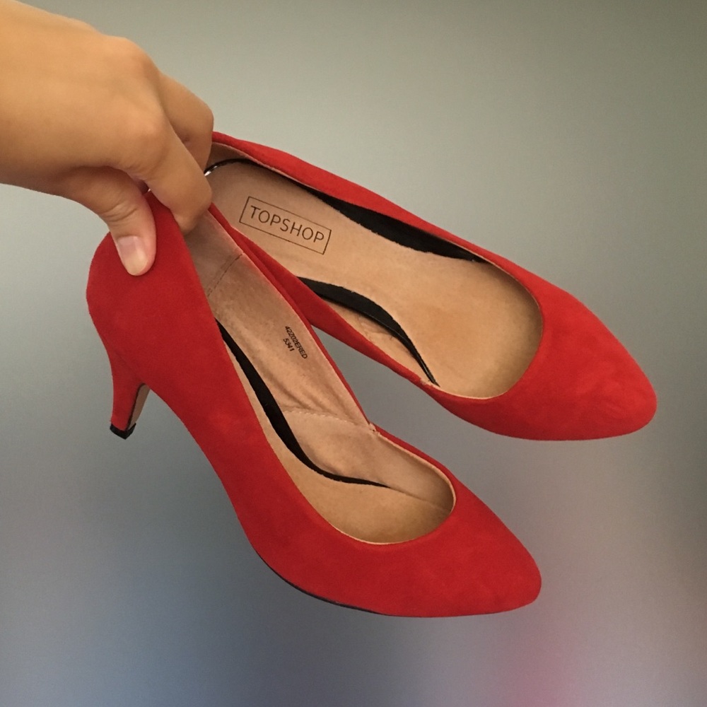 Brand New Topshop Red Heels